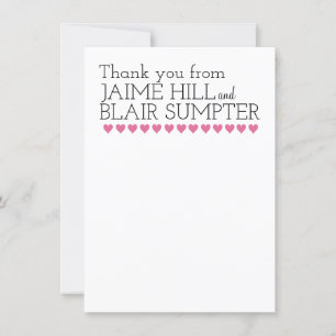 Thank You Typography Heart Contemporary Graphic