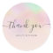 Thank you typography iridescent pearl nacre ombre