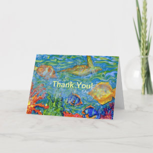 Thank You Under Sea Fantasy art Card