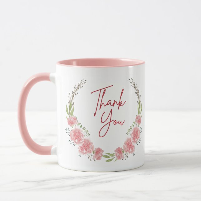 Thank you Under The flowers | coffee Mugs | (Left)