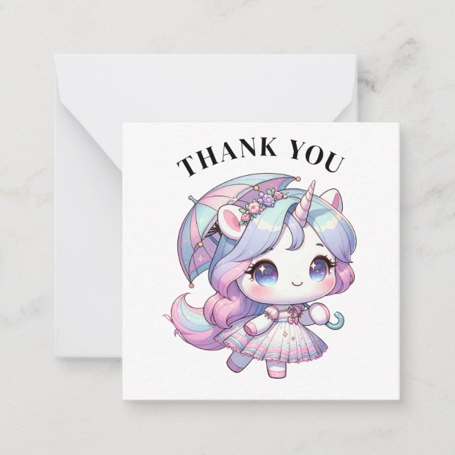 Thank you Unicorn Card (Front)