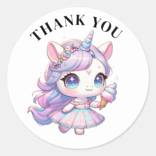 Thank you Unicorn Stickers