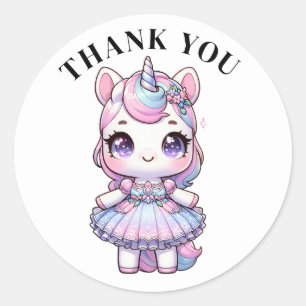 Thank you Unicorn Stickers