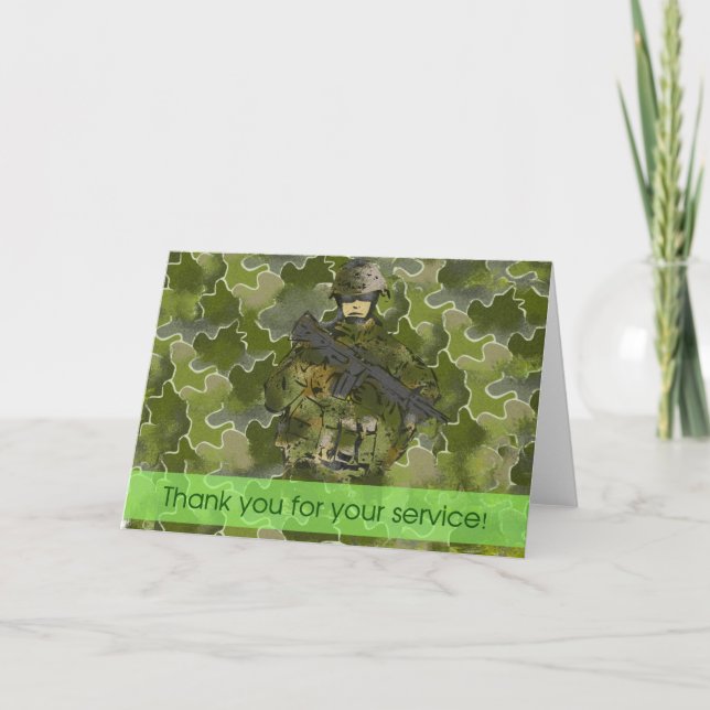 Thank You : Uniformed Soldier (ThankYou1001) Card (Front)