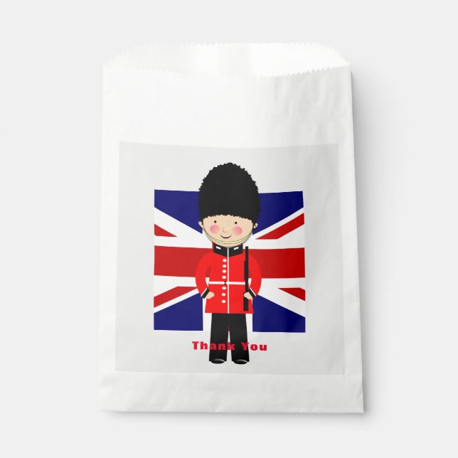 Thank You Union Jack London Theme Favour Bag (Front)