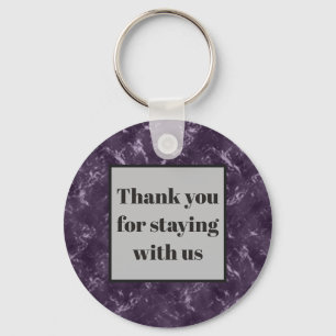 Thank You Vacation House Rental Guest Keys Key Ring