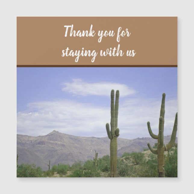 Thank You Vacation Rental Guest Welcome (Front)