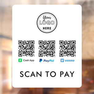 Thank you Venmo Paypal CashApp Scan to Pay Logo