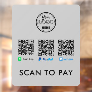 Thank you Venmo Paypal CashApp Scan to Pay Logo