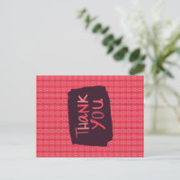 Thank You Vertical Stringed Ornaments Pink Pattern