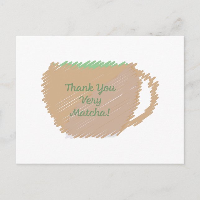 Thank You Very Match Postcard (Front)