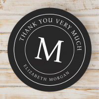 Thank You Very Much Modern Monogram