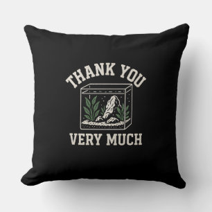 Thank You Very Much Modern Typography Pillow