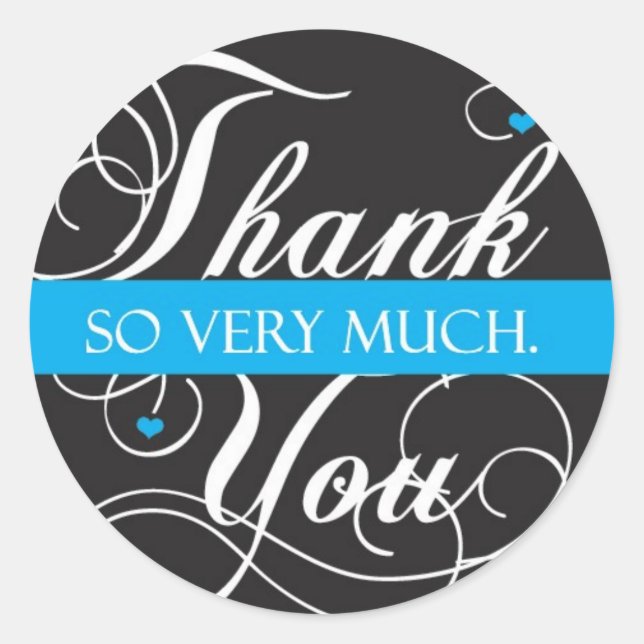 Thank you very much Mum Classic Round Sticker (Front)