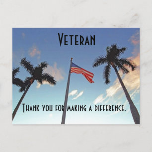Thank you Veteran Postcard