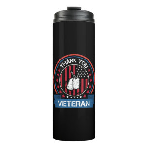 Thank You Veteran Thermal Tumbler