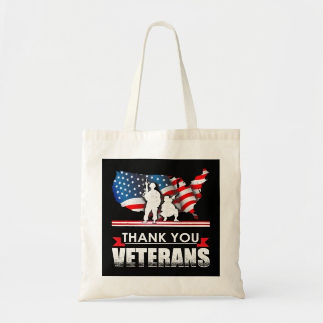 Thank You Veterans American 280 Tote Bag (Front)