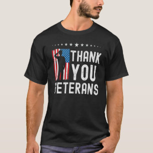 Thank You Veterans American Flag Celebration T-Shirt