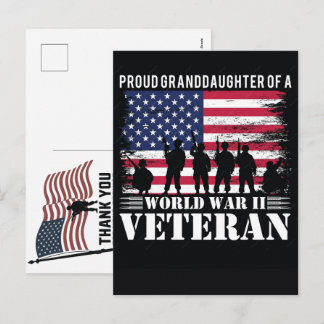 Thank You Veterans American Flag Memorial Day Holiday Postcard