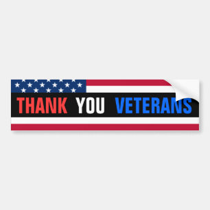 Thank You Veterans! Bumper Sticker