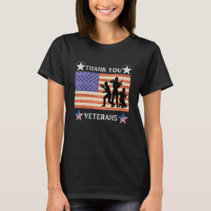Thank You Veterans Combat Boots Veteran Day Americ T-Shirt