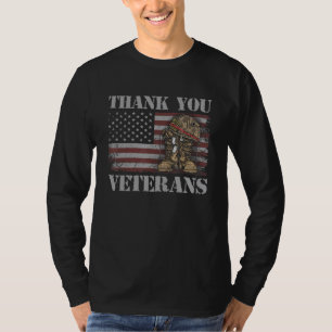 Thank You Veterans Combat Boots Veteran Day Americ T-Shirt