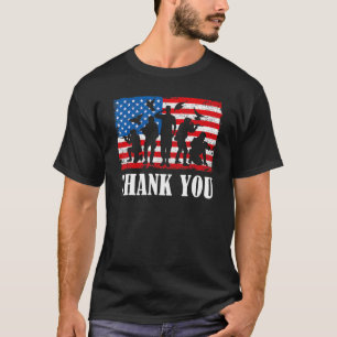 Thank You Veterans Day & Memorial Day Partiotic Mi T-Shirt