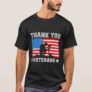Thank You Veterans Day Memorial Day Patriotic Mili T-Shirt