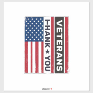 Thank You Veterans Distressed Flag Vector Design_1
