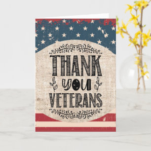 Thank You Veterans Greeting Card