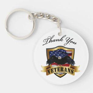 Thank You Veterans Key Ring