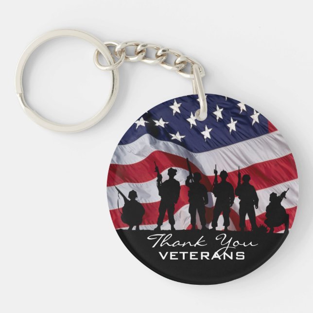 Thank You Veterans Key Ring (Front)
