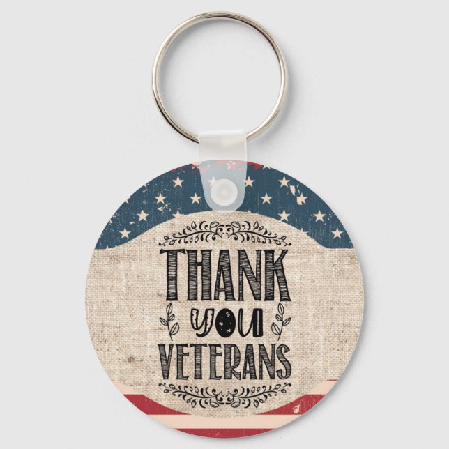 Thank You Veterans Key Ring (Front)