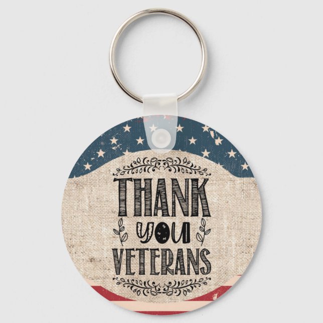 Thank You Veterans Keychain (Front)