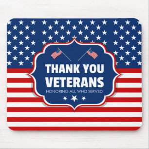 Thank You Veterans Mouse Pad