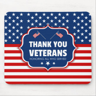 Thank You Veterans Mouse Pad