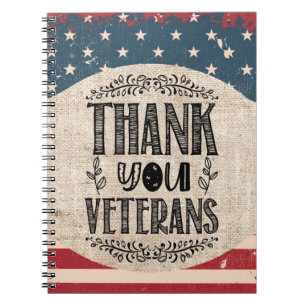 Thank You Veterans Notebook