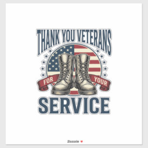 Thank You Veterans Patriotic Boots Vintage Design_