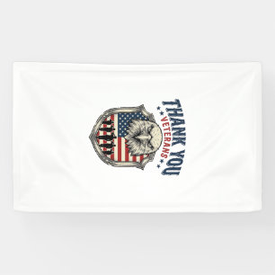 Thank You Veterans Patriotic Eagle Shield Shirt_1 Banner