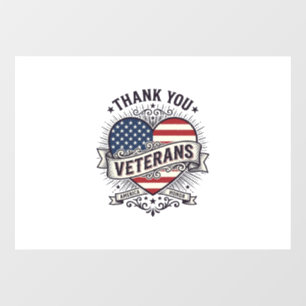 Thank You Veterans Patriotic Heart Vector Design_1