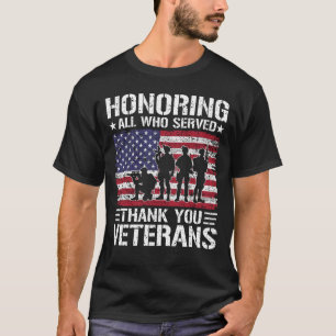 Thank You Veterans Patriotic Military Service Gift T-Shirt