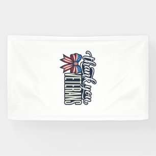 Thank You Veterans Patriotic Ribbon Vintage Shirt_ Banner