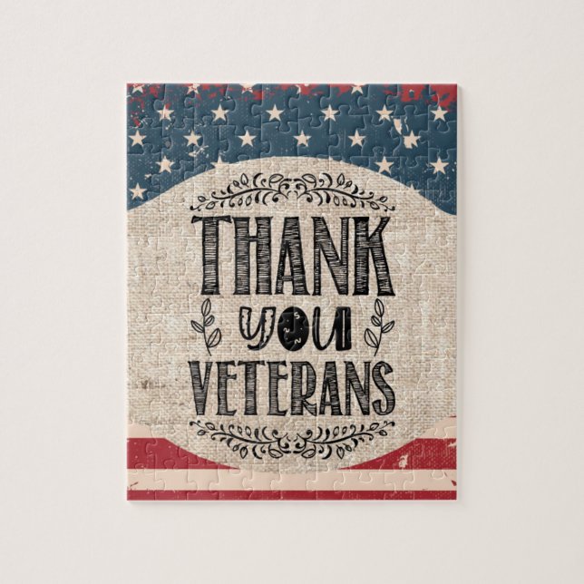 Thank You Veterans Puzzle (Vertical)