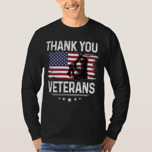 Thank You Veterans Shirt Patriotic Tee Military Bo