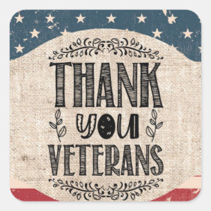 Thank You Veterans Sticker