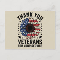Thank You Veterans Sunflower Military Veterans Day