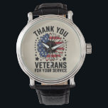 Thank You Veterans Sunflower Military Veterans Day Watch<br><div class="desc">Thank You Veterans Sunflower Military Veterans Day Tribute</div>