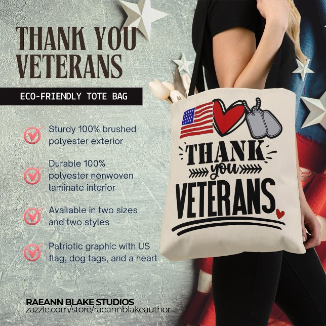 Thank You Veterans Tote Bag (Creator Uploaded)
