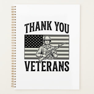 Thank You Veterans Vintage Flag Soldier Shirt Desi Planner