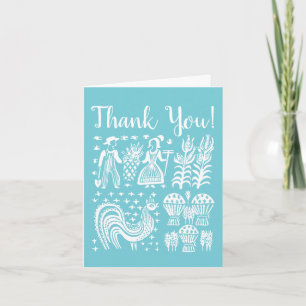 Thank You! - Vintage Pyrex Pattern - Butterprint You Card